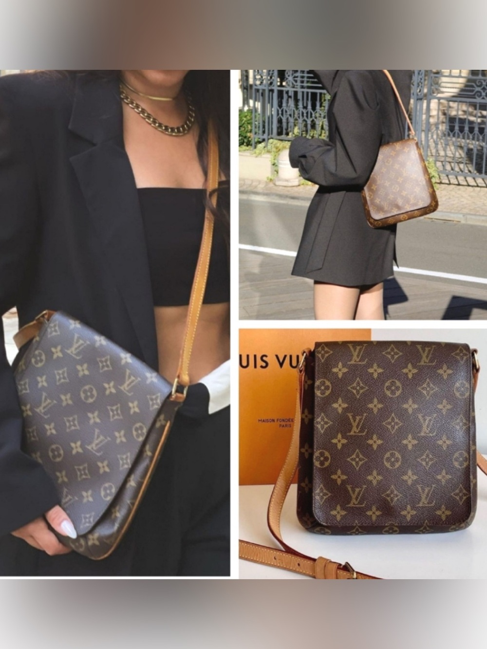 Louis Vuitton Monogram Crossbody Bag Musette Salsa short 💫 - Picture 2 of 16